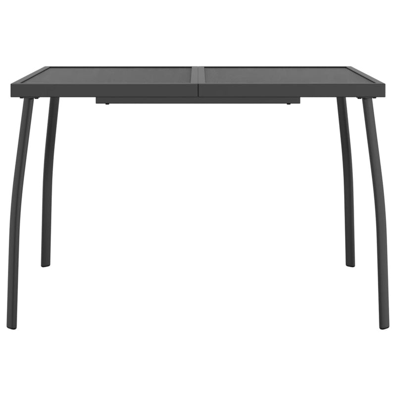 vidaXL 7 Piece Garden Dining Set Anthracite Metal Mesh