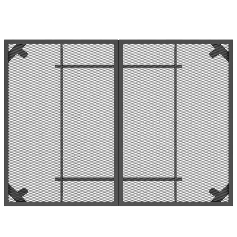 vidaXL 7 Piece Garden Dining Set Anthracite Metal Mesh