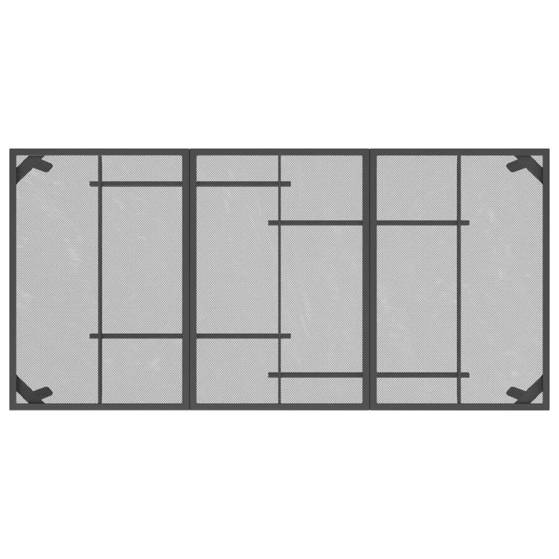 vidaXL 9 Piece Garden Dining Set Anthracite Metal Mesh