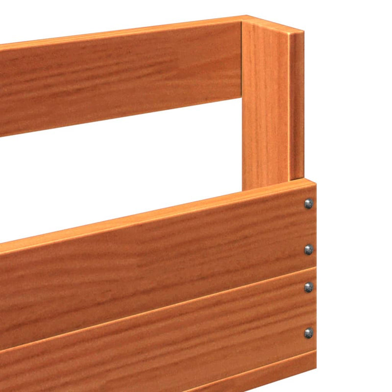 vidaXL Wall-mounted Shoe Racks 2 pcs Wax Brown 59x8.5x23.5 cm Solid Wood Pine
