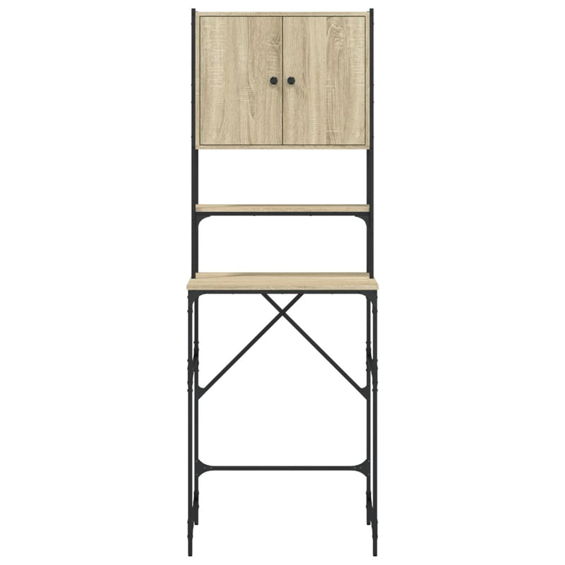 vidaXL Washing Machine Cabinet Sonoma Oak 68x48.5x194 cm Engineered Wood