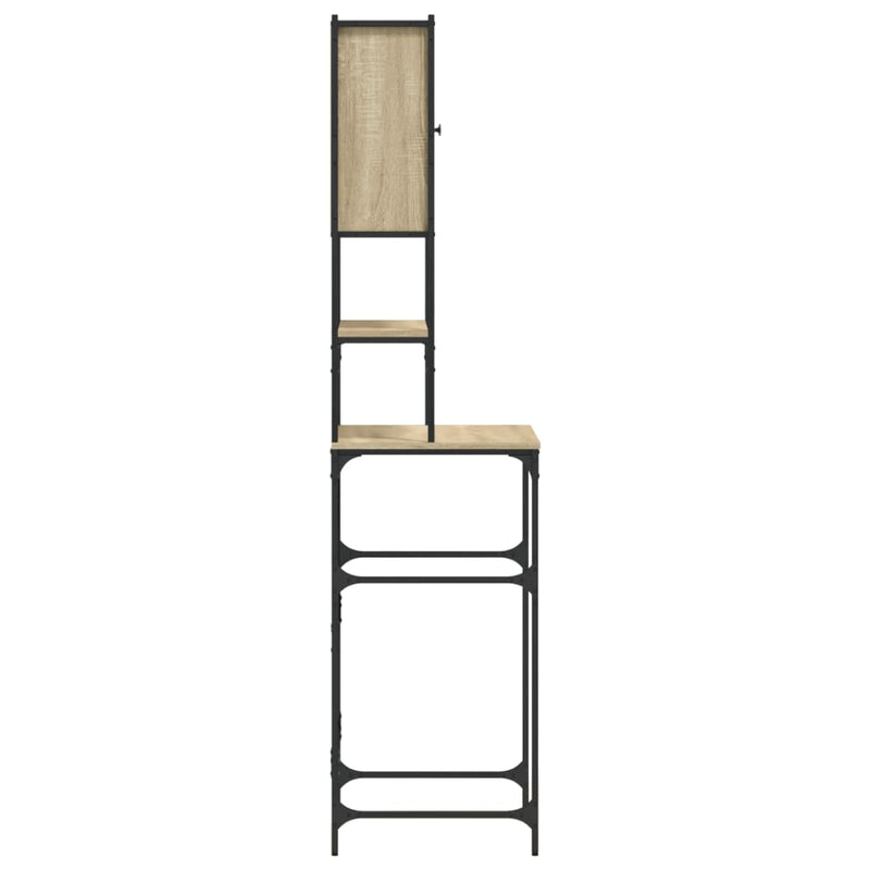 vidaXL Washing Machine Cabinet Sonoma Oak 68x48.5x194 cm Engineered Wood