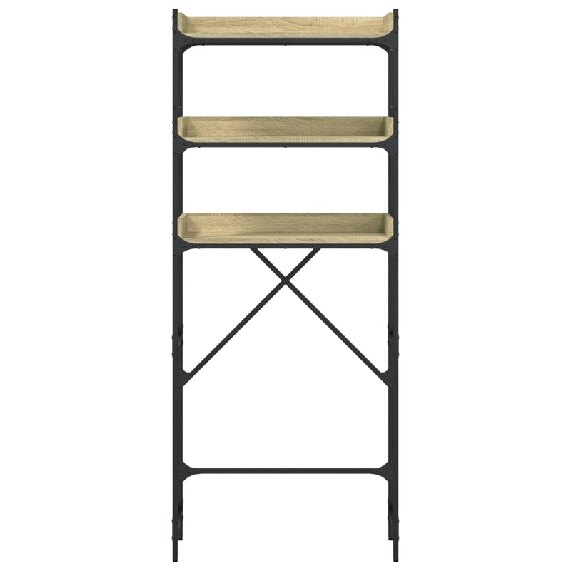 vidaXL Washing Machine Shelf Sonoma Oak 67x25x163 cm Engineered Wood