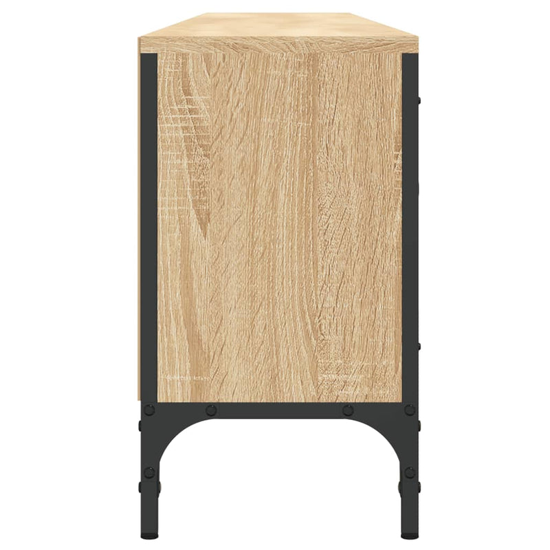 vidaXL TV Cabinet with Drawer Sonoma Oak 200x25x44 cm Engineered Wood