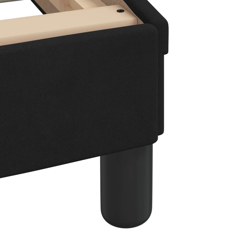 vidaXL Bed Frame "Dover" Black 90x190 cm Velvet