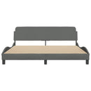 vidaXL Bed Frame "Dover" Dark Grey 180x200 cm King Fabric