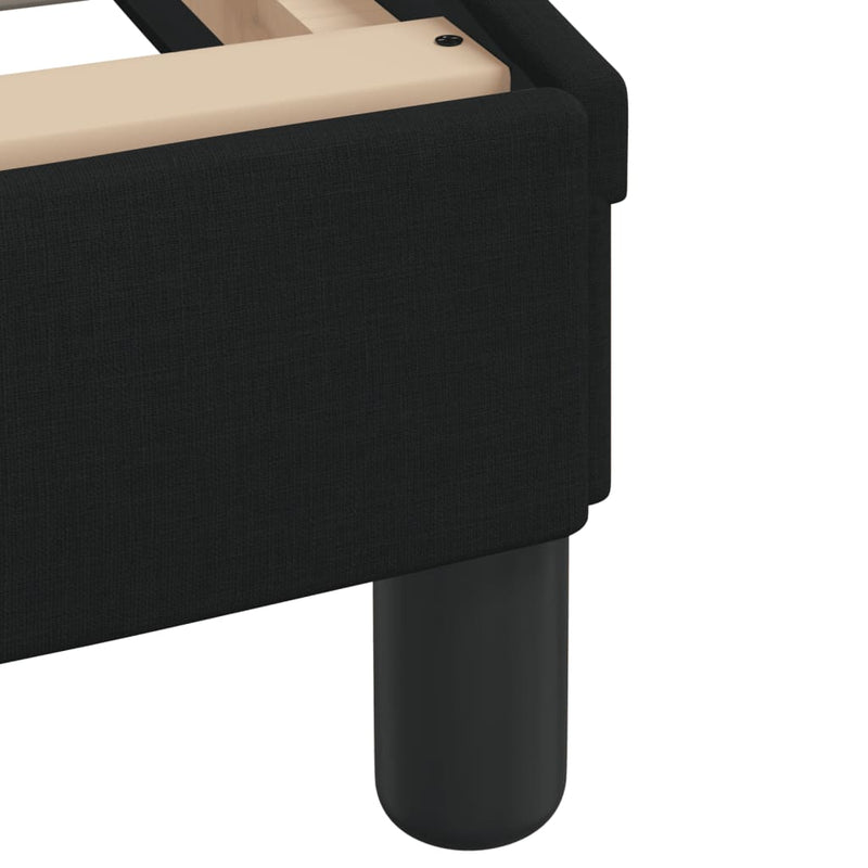 vidaXL Bed Frame "Dover" Black 152x203 cm Queen Fabric