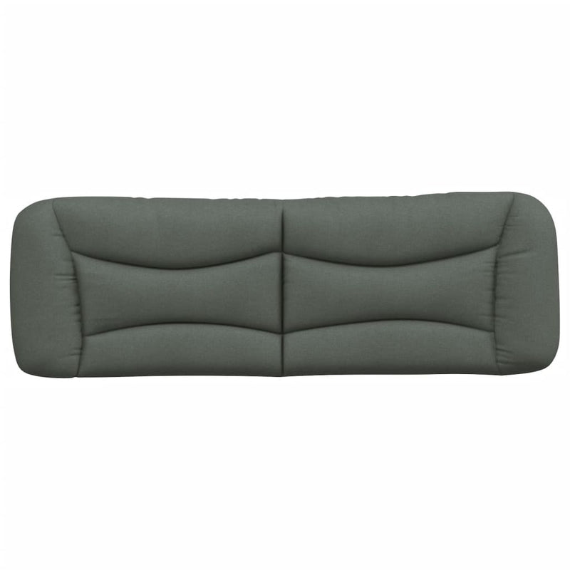 vidaXL Headboard Cushion "Hvar" Dark Grey 153 cm Fabric