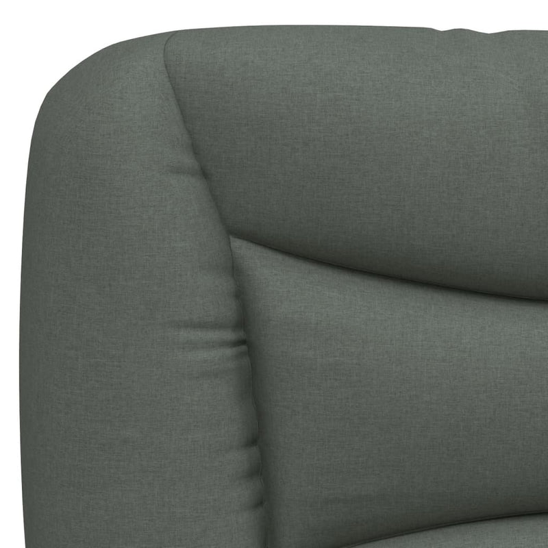 vidaXL Headboard Cushion "Hvar" Dark Grey 153 cm Fabric