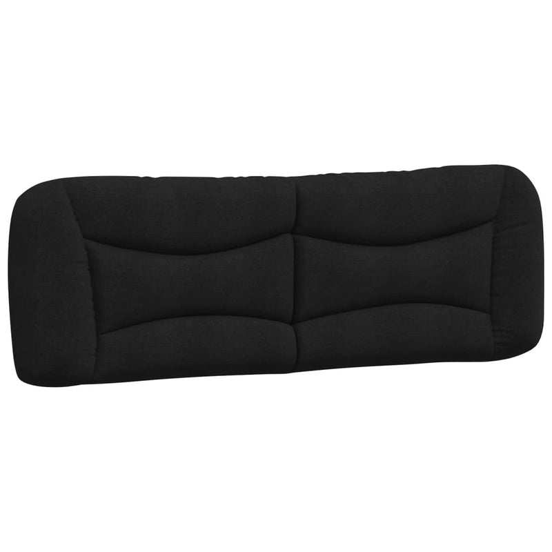 vidaXL Headboard Cushion "Hvar" Black 153 cm Fabric