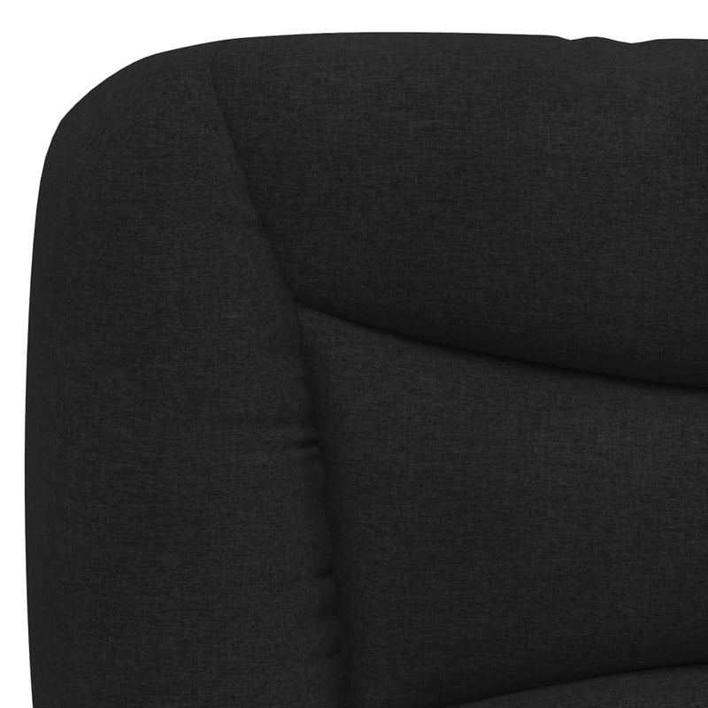 Headboard Cushion Black 153 cm Fabric