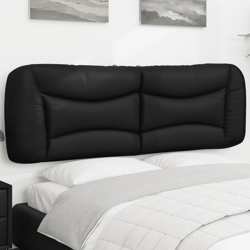 vidaXL Headboard Cushion "Hvar" Black 153 cm Faux Leather