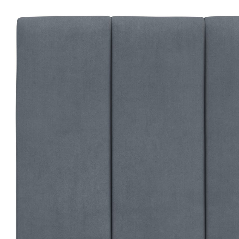 vidaXL Headboard Cushion "Hanko" Dark Grey 90 cm Velvet