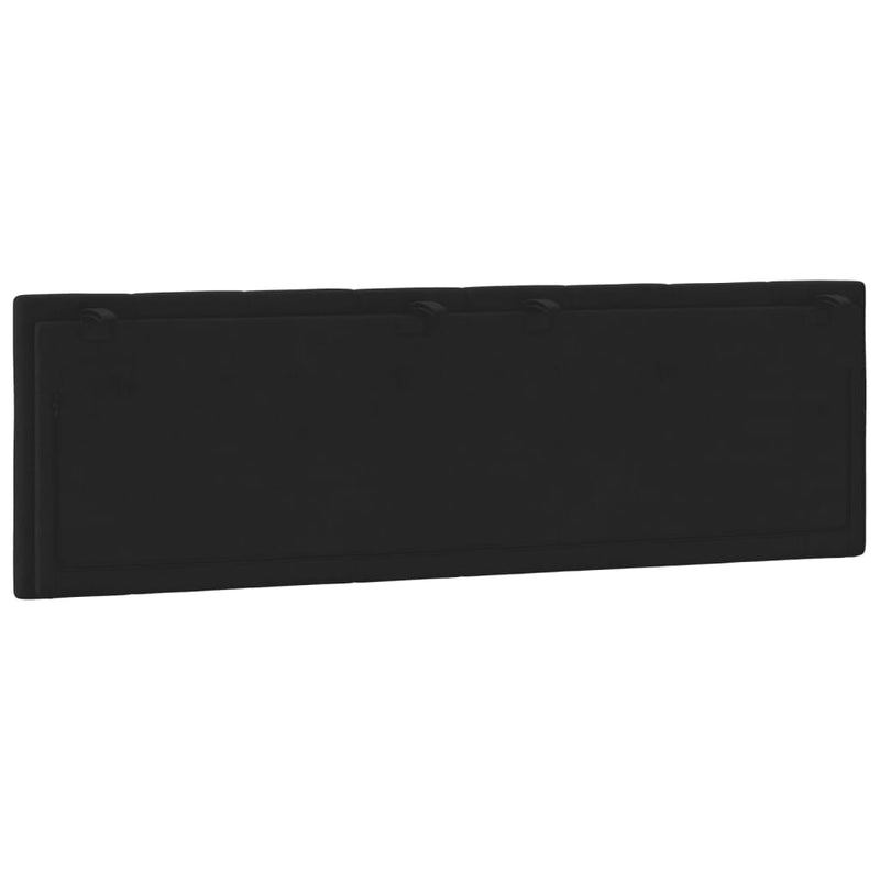 vidaXL Headboard Cushion "Hanko" Black 153 cm Velvet