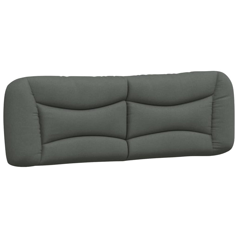 vidaXL Bed Frame without Mattress "Hvar" Dark Grey 152x203 cm Queen Fabric