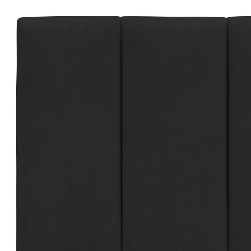 vidaXL Bed Frame without Mattress "Hanko" Black 152x203 cm Queen Velvet