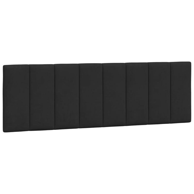vidaXL Bed Frame with LED without Mattress "Hanko" Black 152x203 cm Queen Velvet