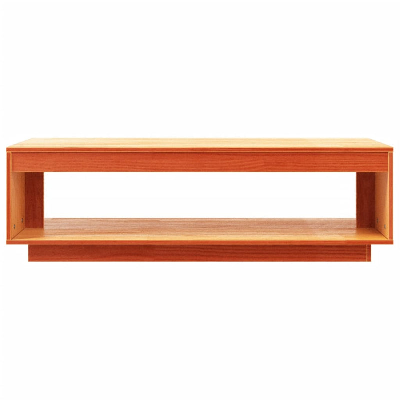 vidaXL Coffee Table Wax Brown 110x50x33.5 cm Solid Wood Pine