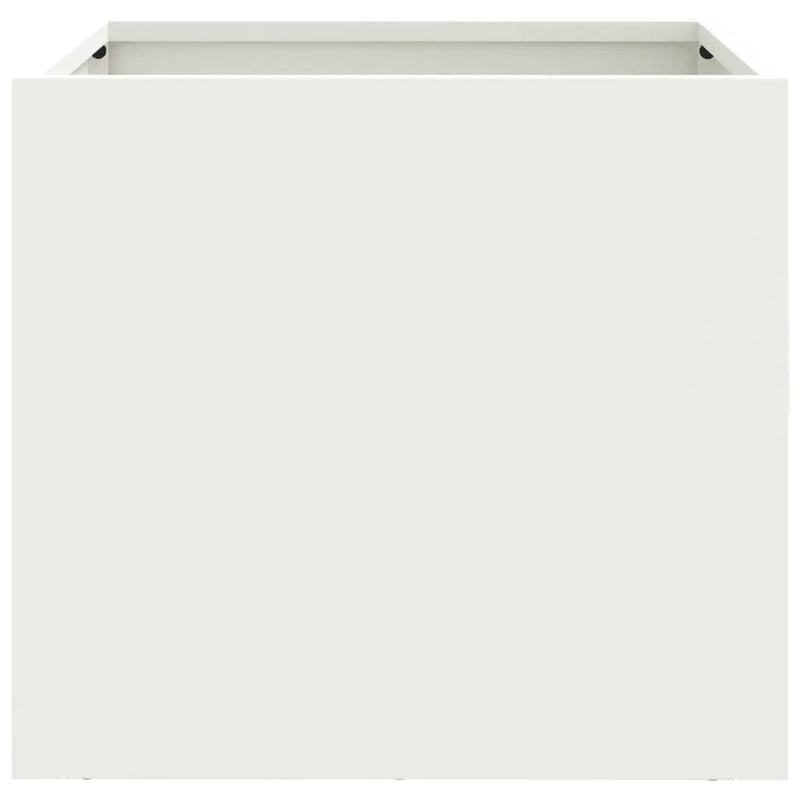 Planters 2 pcs White 32x30x29 cm Steel