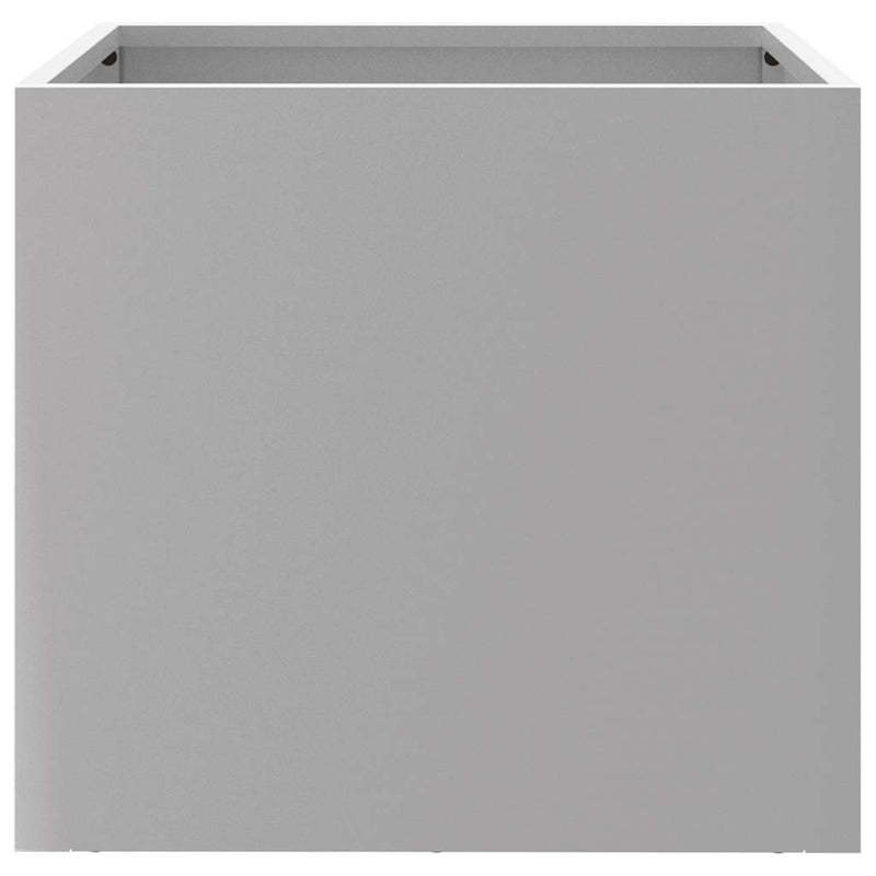 vidaXL Planters 2 pcs Silver 32x30x29 cm Galvanised Steel