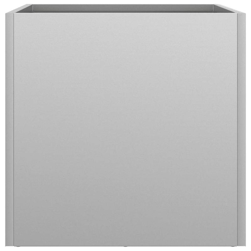 vidaXL Planters 2 pcs Silver 32x30x29 cm Galvanised Steel