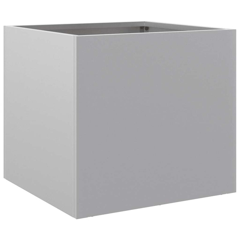 vidaXL Planters 2 pcs Silver 32x30x29 cm Galvanised Steel