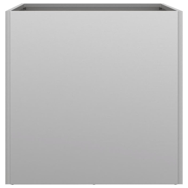 vidaXL Planters 2 pcs Silver 42x40x39 cm Galvanised Steel