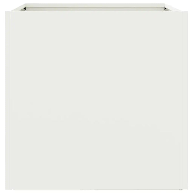 Planters 2 pcs White 49x47x46 cm Steel