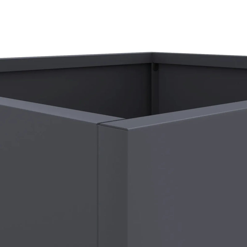 Planter Anthracite 49x47x46 cm Steel