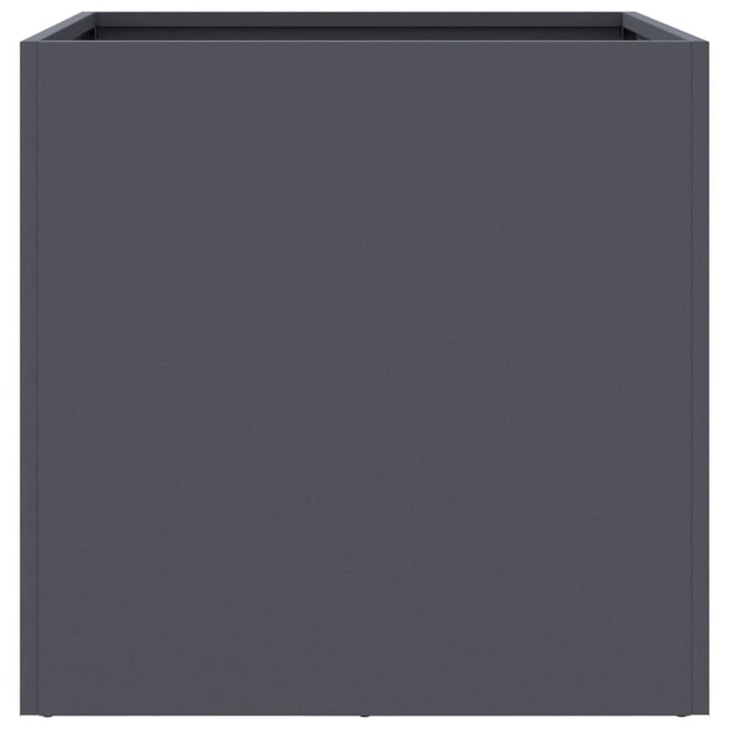 vidaXL Planters 2 pcs Anthracite 49x47x46 cm Steel