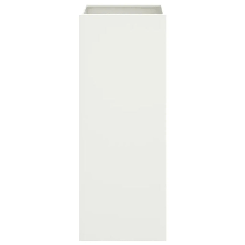 Planter White 32x29x75 cm Steel