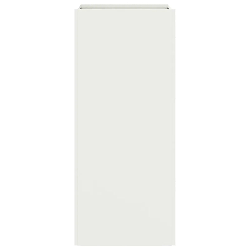 Planter White 32x29x75 cm Steel