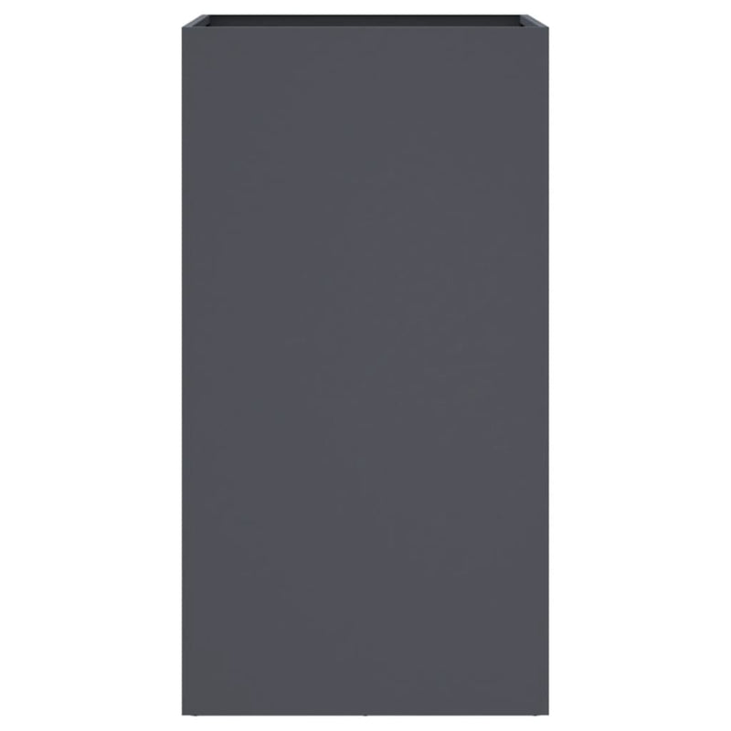 vidaXL Planter Anthracite 42x38x75 cm Steel