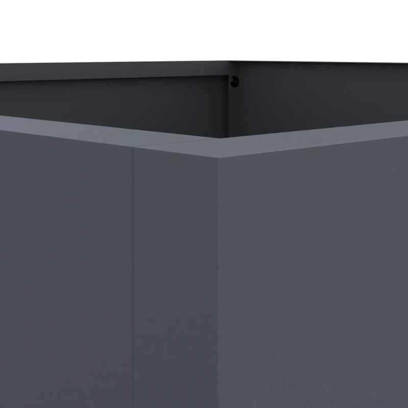 vidaXL Planter Anthracite 42x38x75 cm Steel