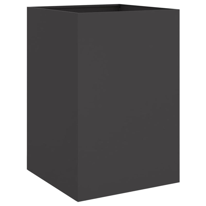 Planter Black 52x48x75 cm Steel