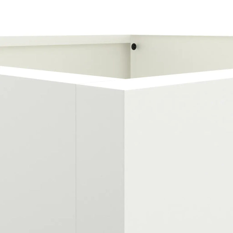 Planter White 52x48x75 cm Steel