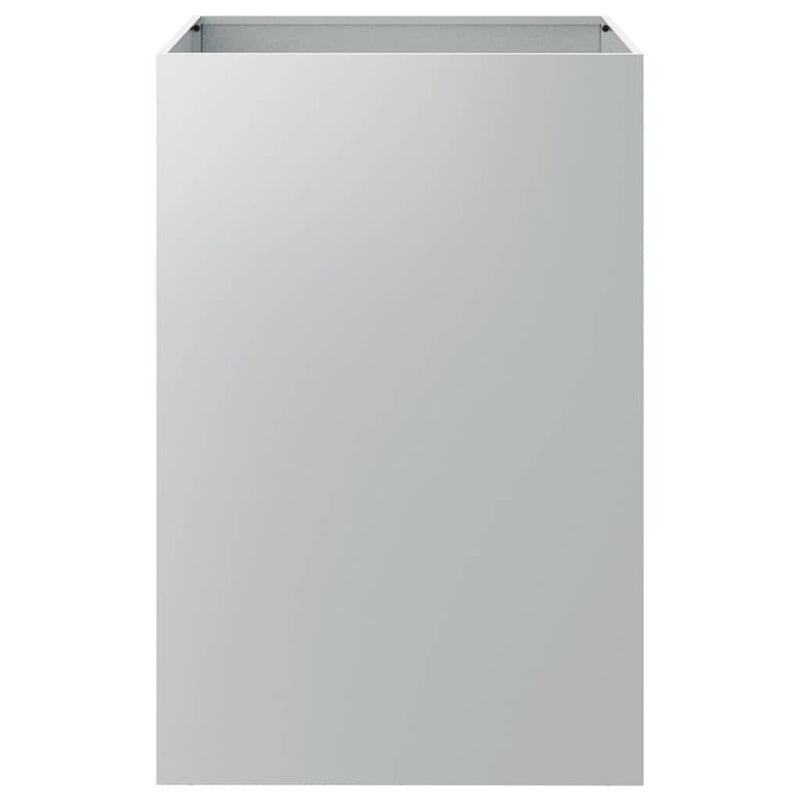 vidaXL Planter Silver 52x48x75 cm Galvanised Steel