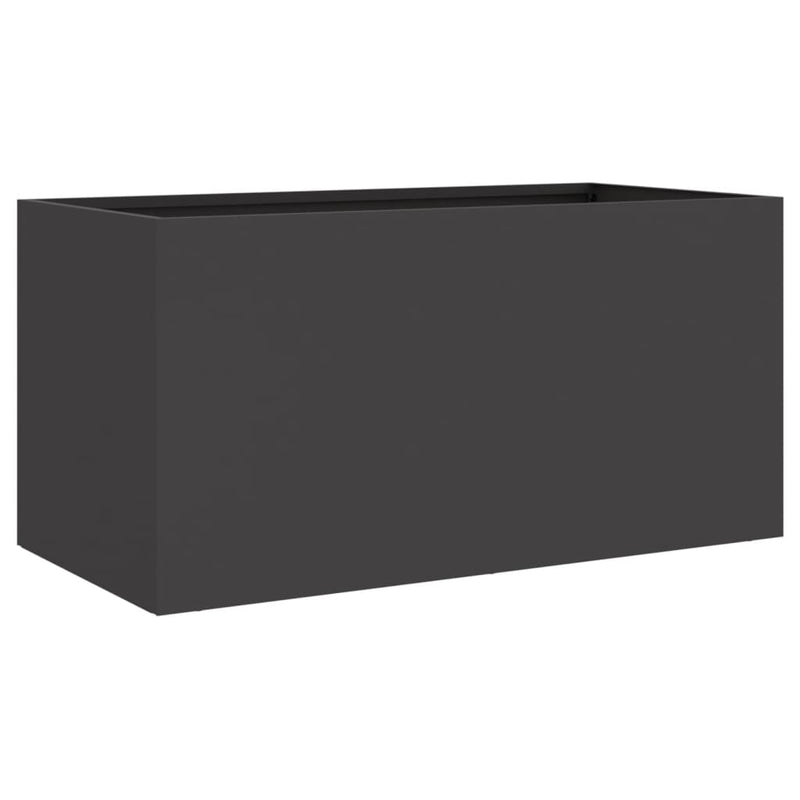 vidaXL Planter Black 62x30x29 cm Steel
