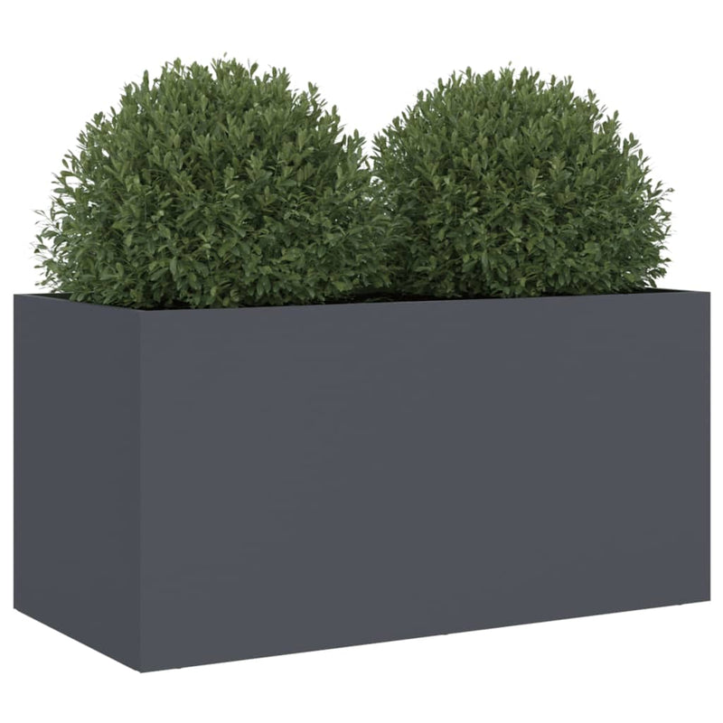 Planter Anthracite 62x30x29 cm Cold-rolled Steel