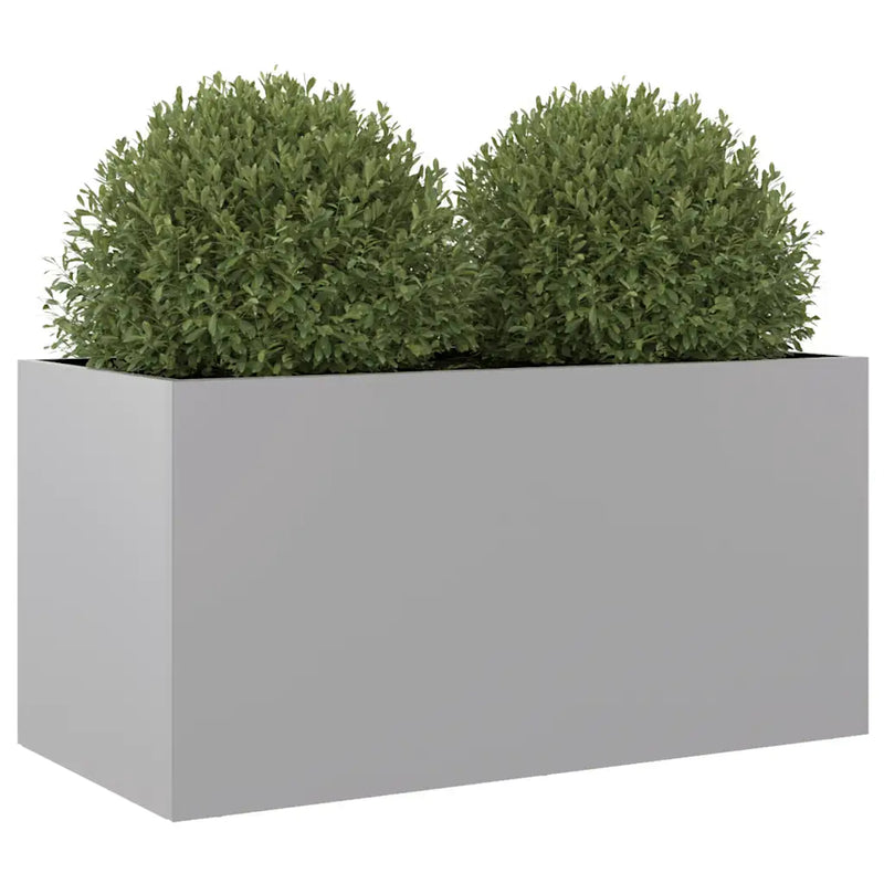 Planter Silver 62x30x29 cm Galvanised Steel