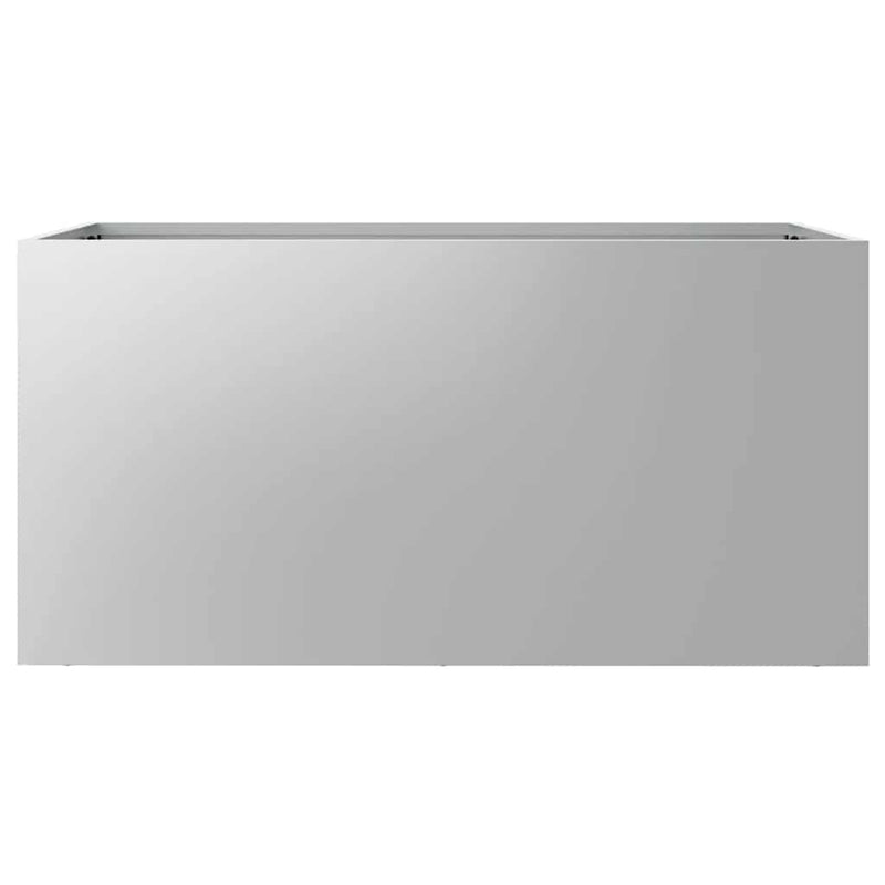 vidaXL Planter Silver 62x30x29 cm Galvanised Steel