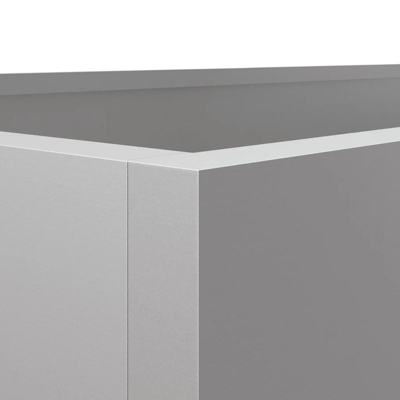 Planter Silver 62x30x29 cm Galvanised Steel