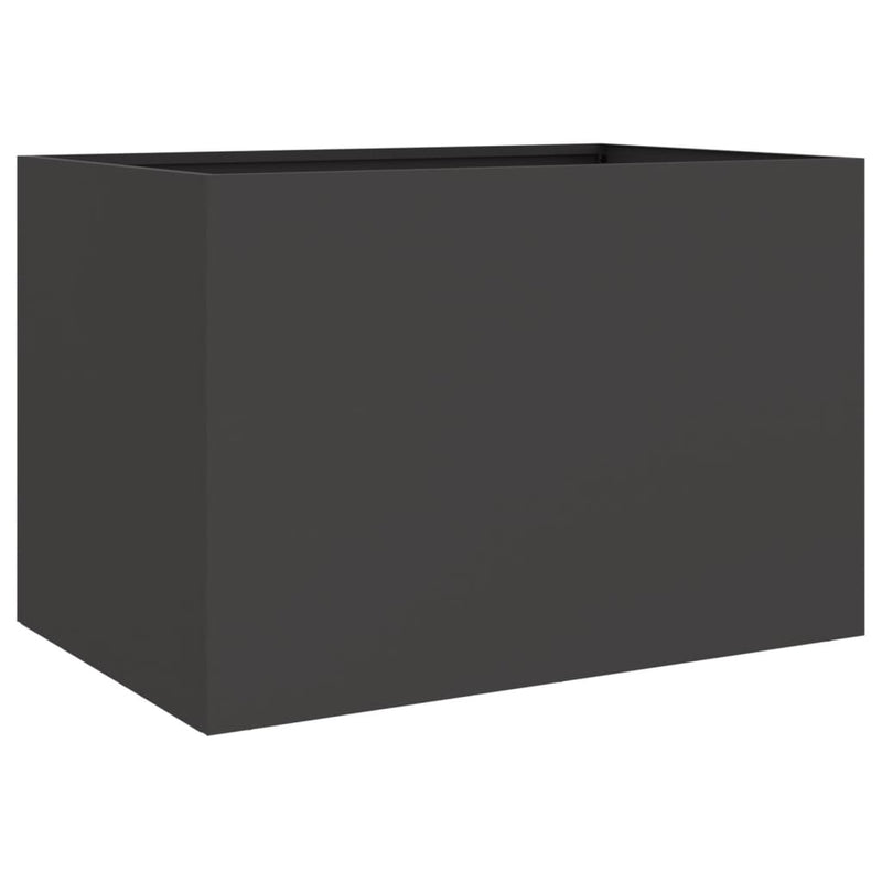 Planter Black 62x40x39 cm Cold-rolled Steel