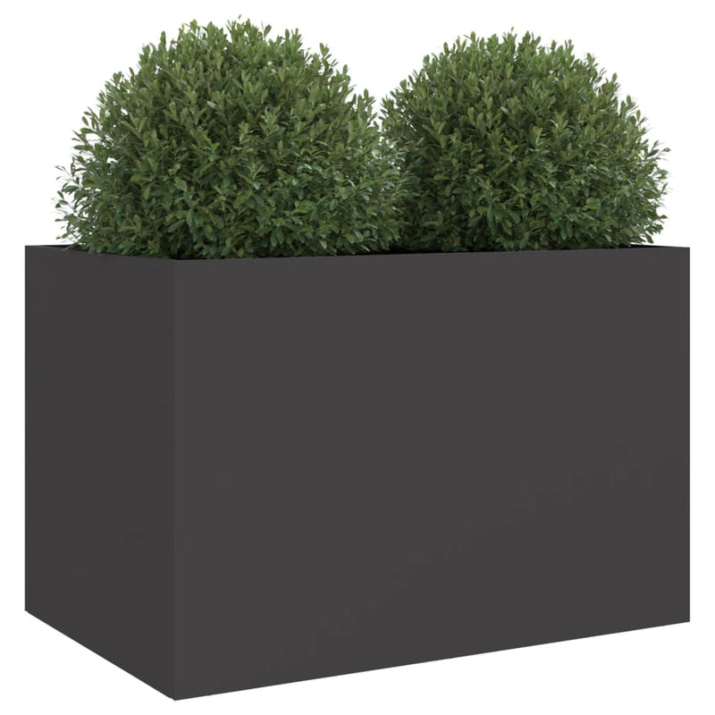 Planter Black 62x40x39 cm Cold-rolled Steel