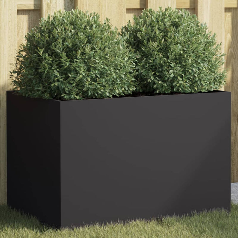 Planter Black 62x40x39 cm Cold-rolled Steel