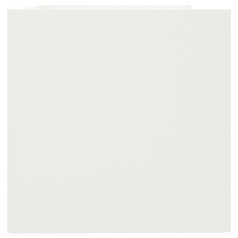 vidaXL Planter White 62x40x39 cm Steel
