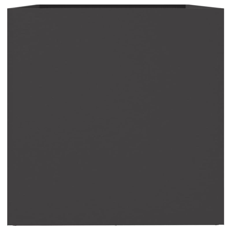 vidaXL Planter Black 62x47x46 cm Steel
