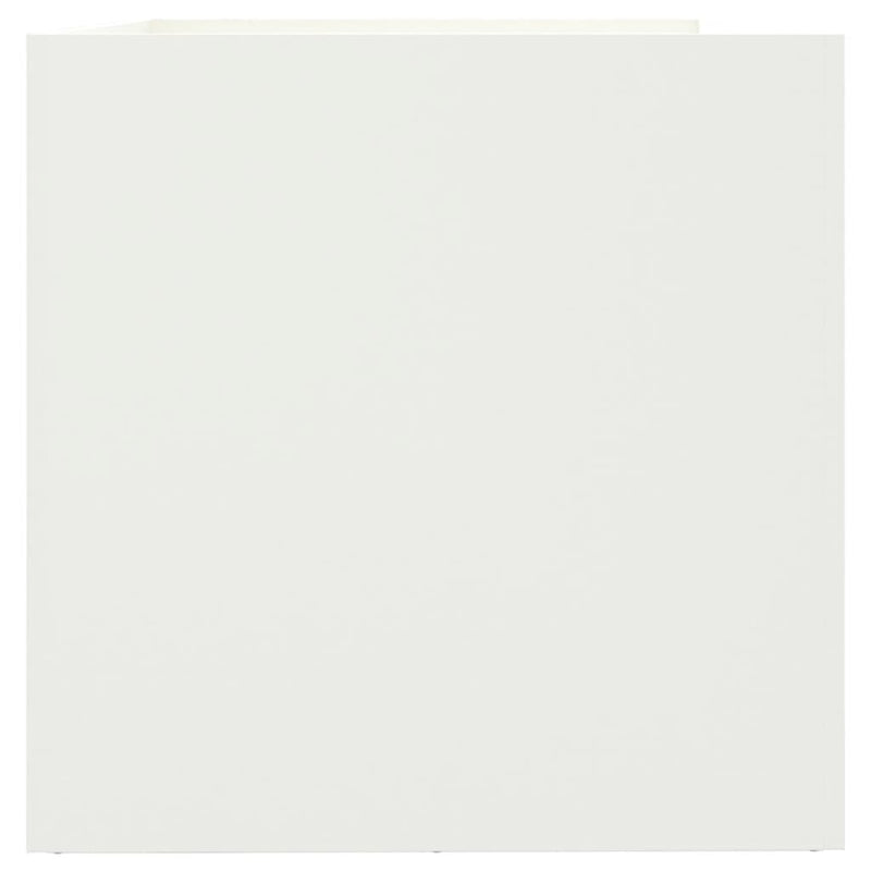 vidaXL Planter White 62x47x46 cm Steel