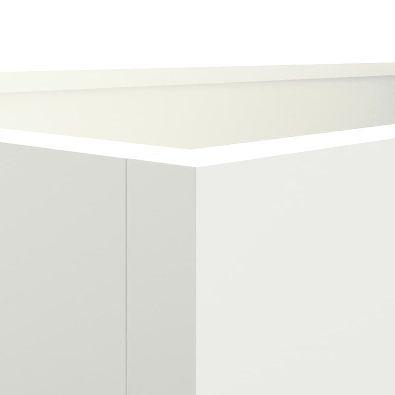 vidaXL Planter White 62x47x46 cm Steel