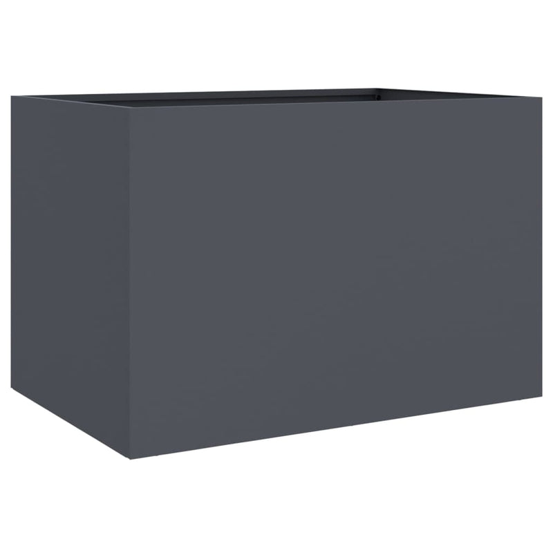 Planter Anthracite 62x47x46 cm Cold-rolled Steel